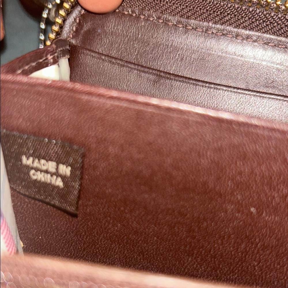 Coach Y2K Tan and Brown Signature Stripe Collection Tote /Wallet Set comes w/COA - Picture 16 of 16